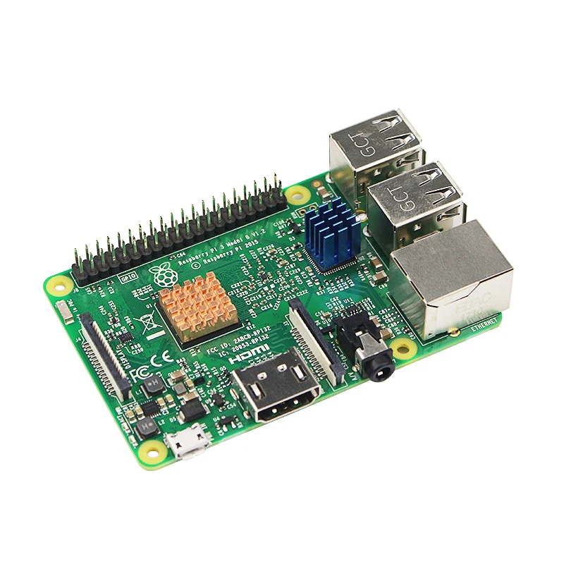 Raspberry Pi 3 / 2 Модель B RPI 5 В/3 В Вентилятор охлаждения с винтами радиатор 1 алюминий