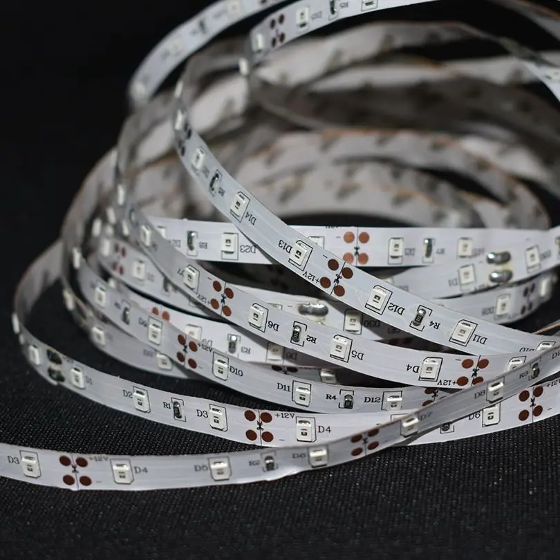 Лента светодиодная RGB SMD 2835 3528 300 12 В постоянного тока не водонепроницаемая | Лампы