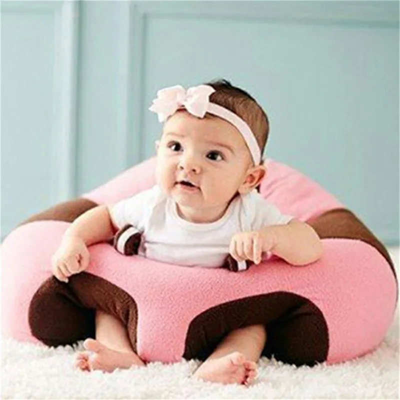 2018 Baby Support Seat Plush Soft Sofa Infant Learning Sit Chair Keep Sitting Posture Comfortable for 0-3 Months | Мать и ребенок