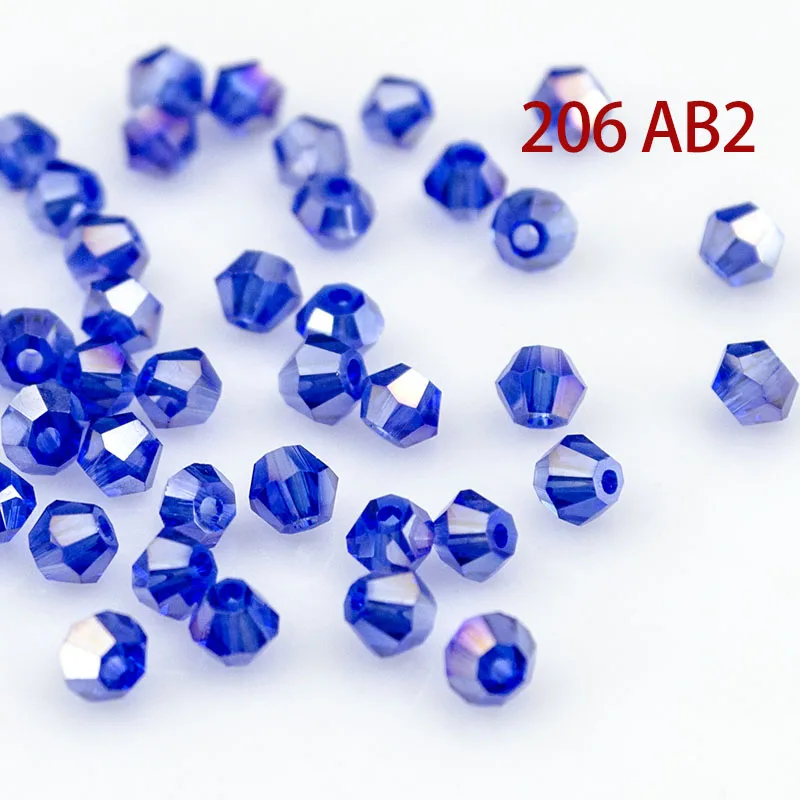 Кристалл AB Bicone Beads 5328/5301 100 шт./лот 4 мм чешские хрустальные бусины