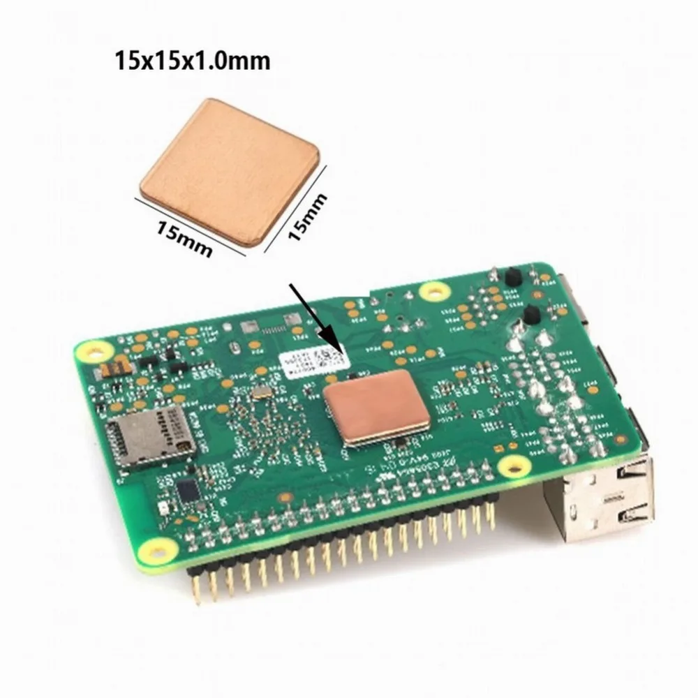 2 комплекта Gdstime медный радиатор с двойным охлаждающим вентилятором для Raspberry Pi 3