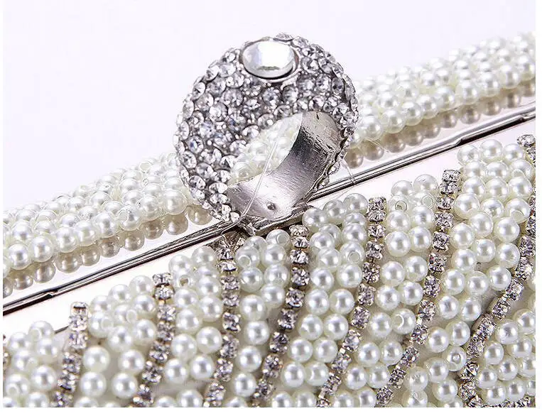 Diamond women bag full beaded handbag clutch rhinestone rings evening birdal purse party wedding Y250 | Багаж и сумки
