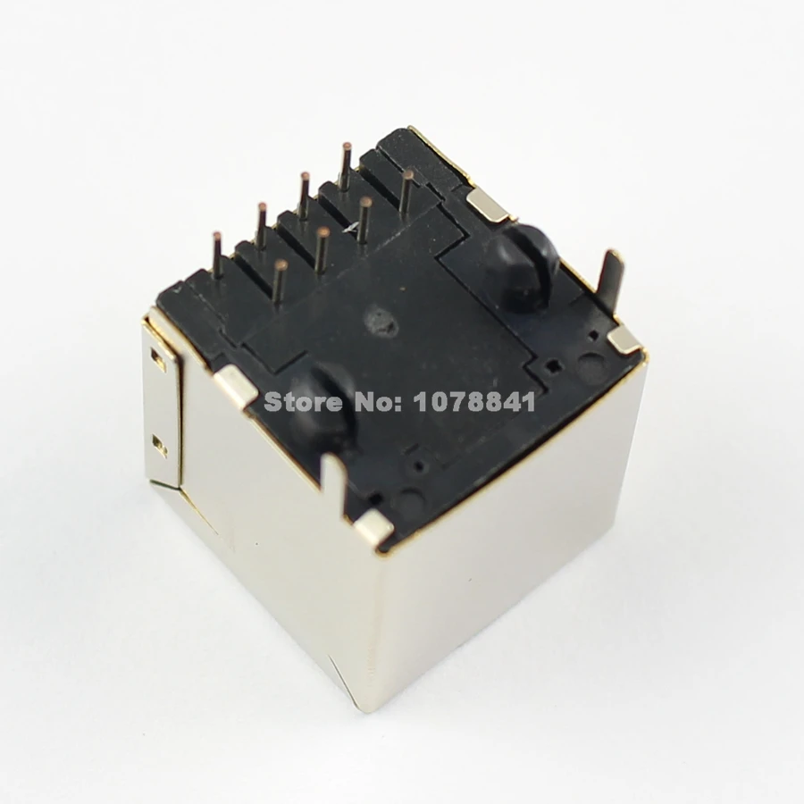10 шт. RJ45 Металл 8 контактный разъем PCB правый угол гнездо платы 8P8C|connector rj45|connector