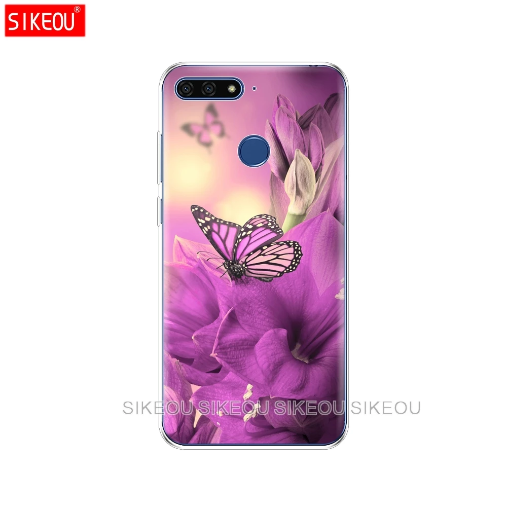 Силиконовый чехол для Huawei Honor 7C 5 7 дюйма милый мягкий из ТПУ защитный задней