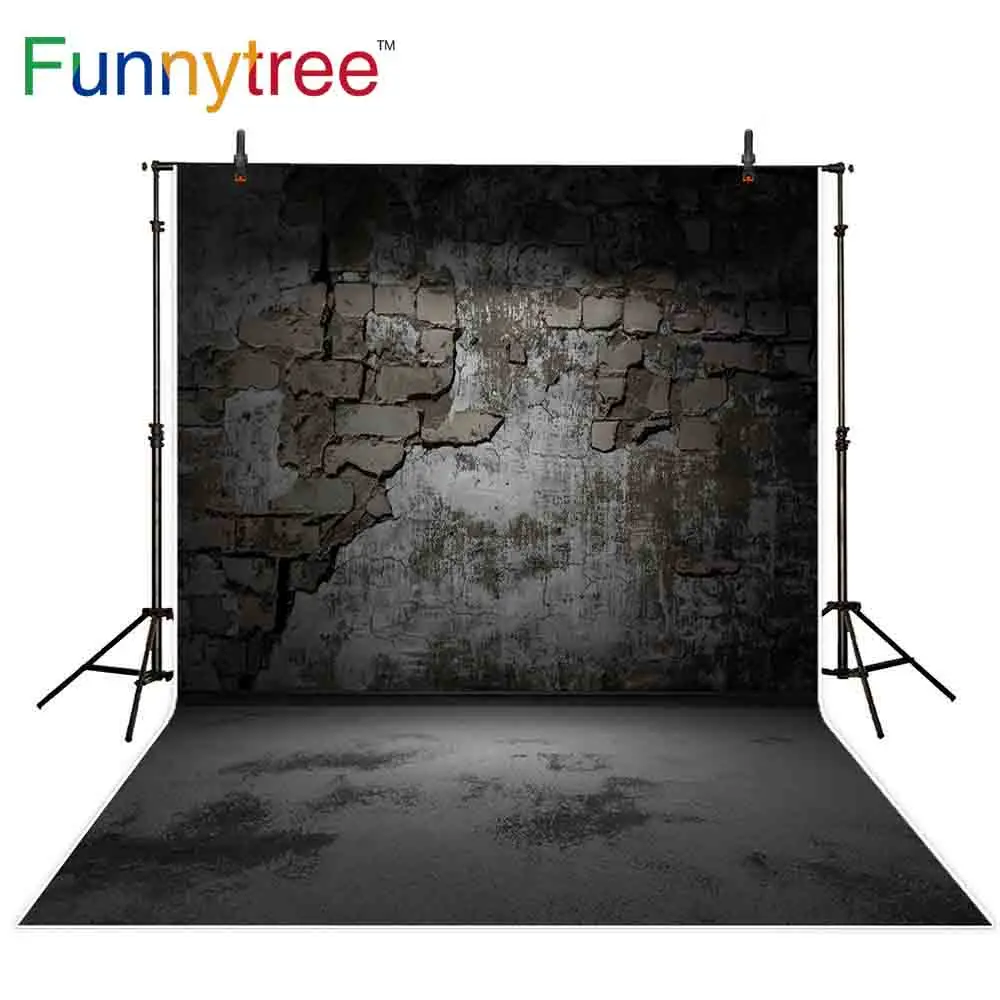 

Funnytree backdrop for photographic studio old cement brick wall vintage professional background photocall photobooth prop