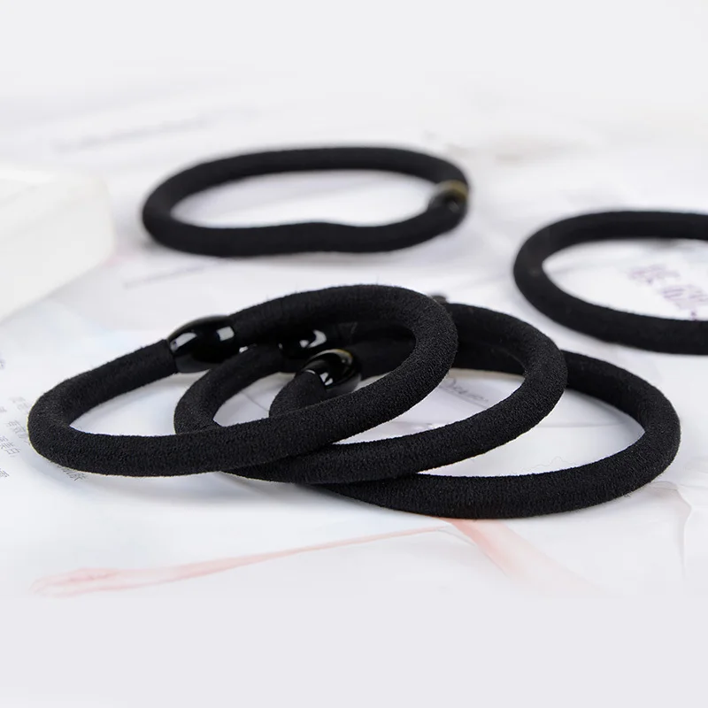 2 ШТ. Украсить Перечеканке Студентка Черный Строка Круг Волос Темперамент