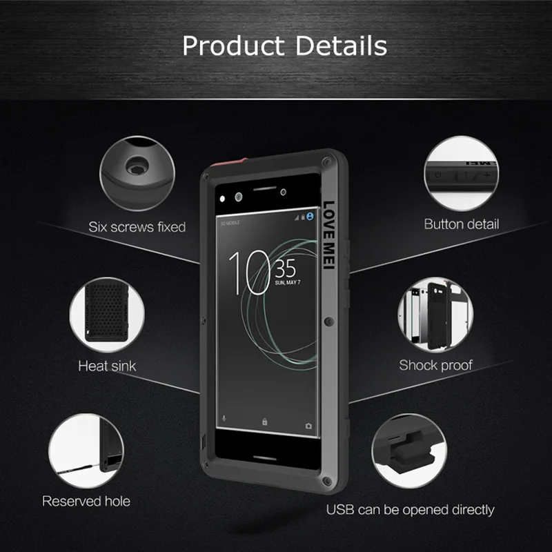 Чехлы LOVE MEI для Sony Xperia XZ Premium G8141 G8142 сверхмощный силиконовый чехол ТПУ и жесткий