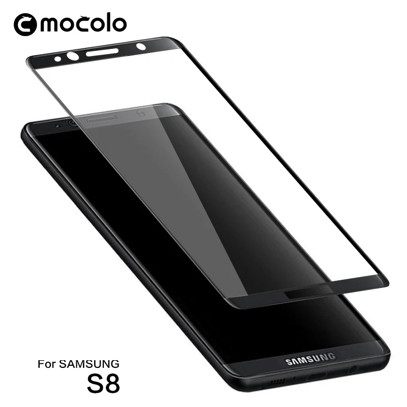 Защитная пленка для Samsung S8 Mocolo с закругленными краями 9H 3D из закаленного стекла