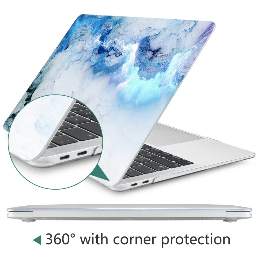 4 в 1 Набор мраморный чехол для Apple MacBook Pro Air 13 15 16 дюймов Сенсорная панель A2141 A2159 A1932 A1706 A1990 жесткий чехол+ Бесплатный подарок