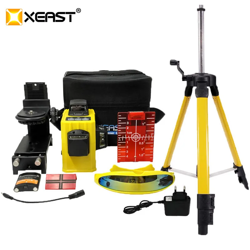 Лазерный уровень XEAST XE 61A CE сертифицированный 3D линейный лазерный 360