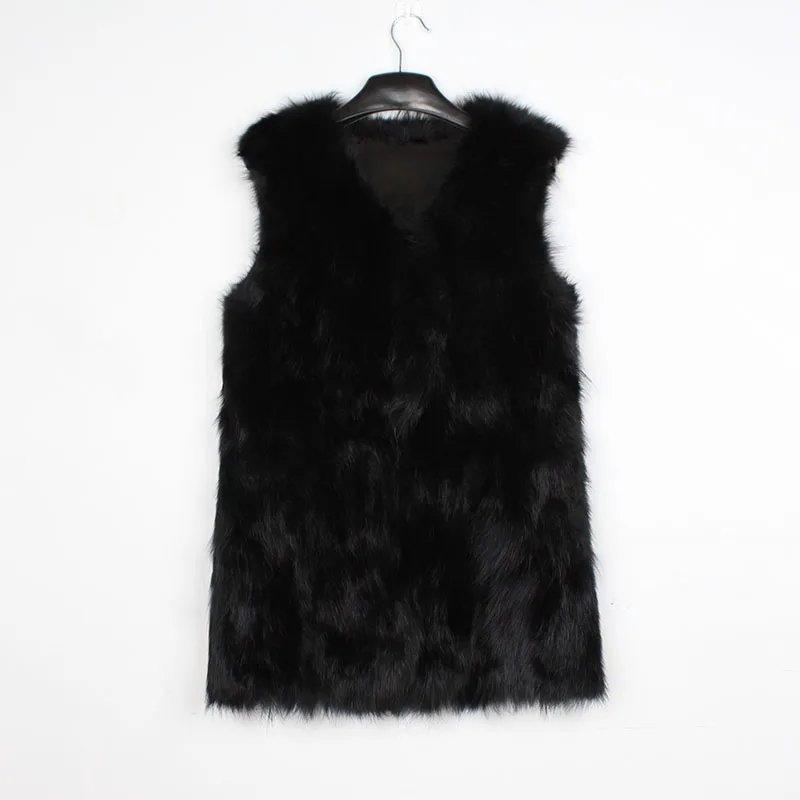 

Faux Fur Coat Winter Women Fashion Casual Warm Slim Sleeveless Vest Winter Jacket With Pockets Casaco Feminino Plus Size 6Q2181