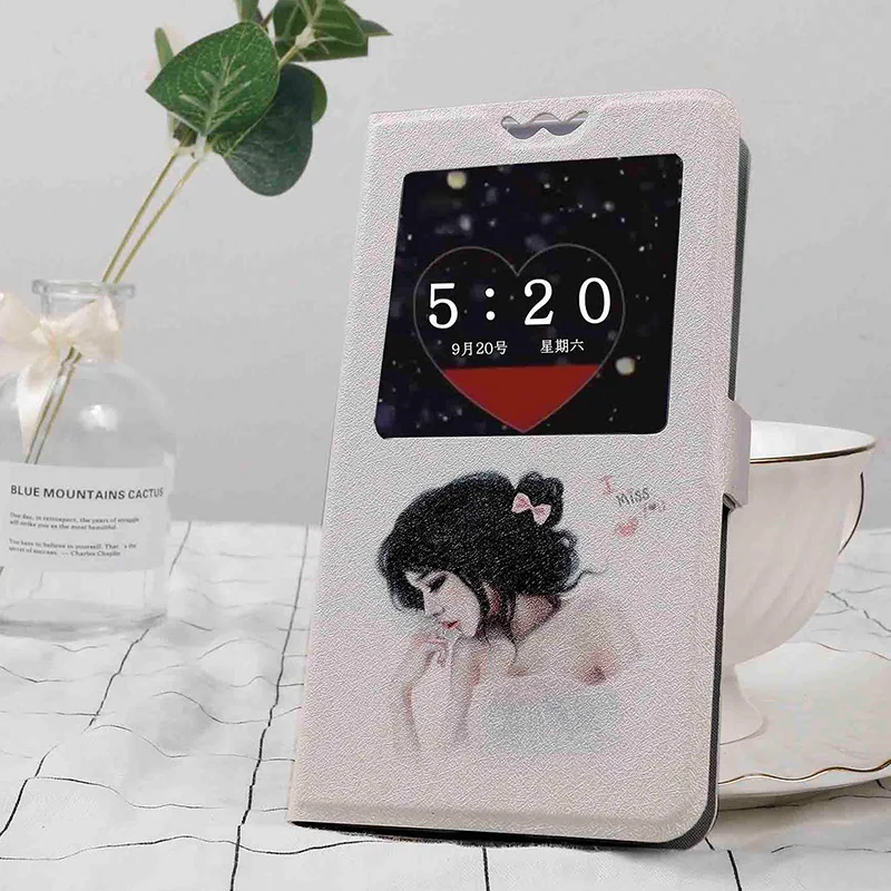 Flip cases For Alcatel 1 5033D 1C 5009[DA] 1X 5059D 3 3X 3V 3C 5 5V A7 A5 Led A3 Plus Painting Leather Protective Phone case bag - Цвет: Missing girl