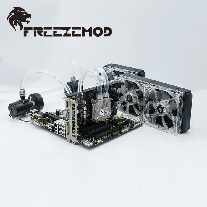 FREEZEMOD компьютерная система водяного охлаждения набор базовый набор 2 для мягкой трубы, FREEZEMOD-BKS2