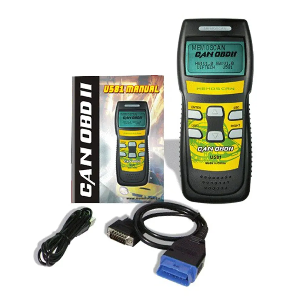 U581 OBD2 OBDII автомобильный двигатель диагностический сканер кодов неисправностей CAN
