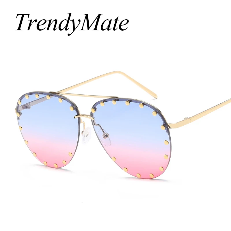 Солнцезащитные очки оверсайз для мужчин и женщин модные большие черные с