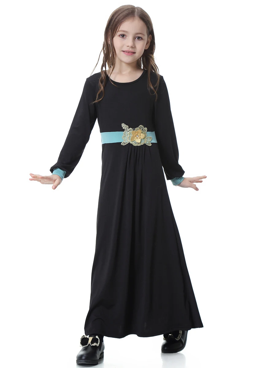 Jubah Ramadan Марокканское арабское платье-макси для девочек мусульманское платье