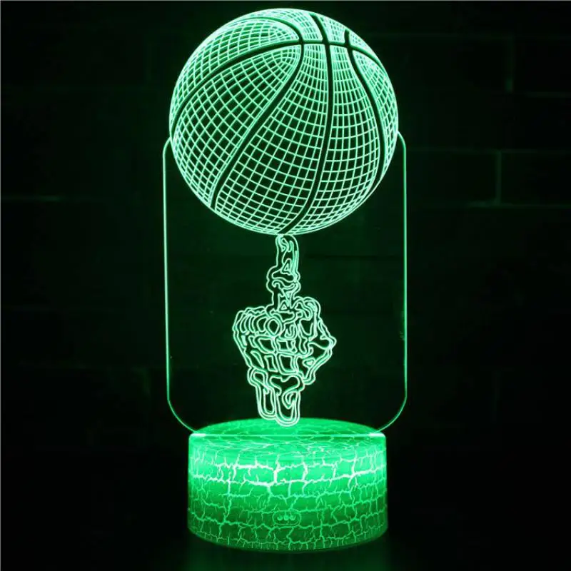 Декоративная 3d-лампа для вечерние серия Athlete Usb-убийца декоративные огни 7 цветов