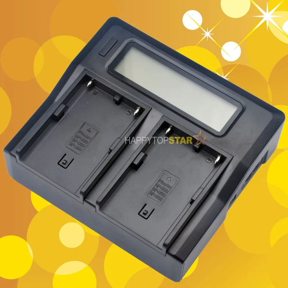 Двойное цифровое ЖК-быстрое зарядное устройство для SONY BP-U30 U60 U90 BC-U1 F3K EX160 EX3 EX260 EX280