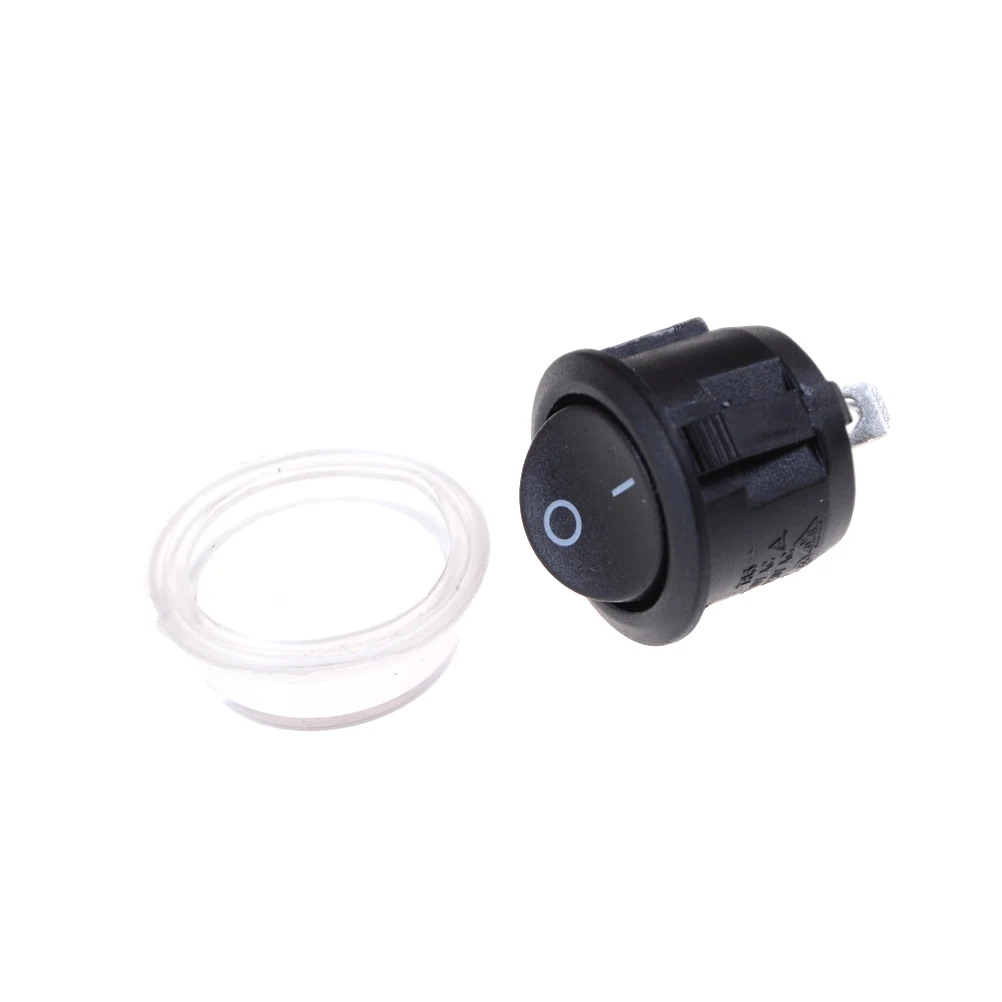 5 шт. водонепроницаемый кнопочный выключатель KCD2 2pin 2File 6A250V 10A125V|switch round|cover rocker
