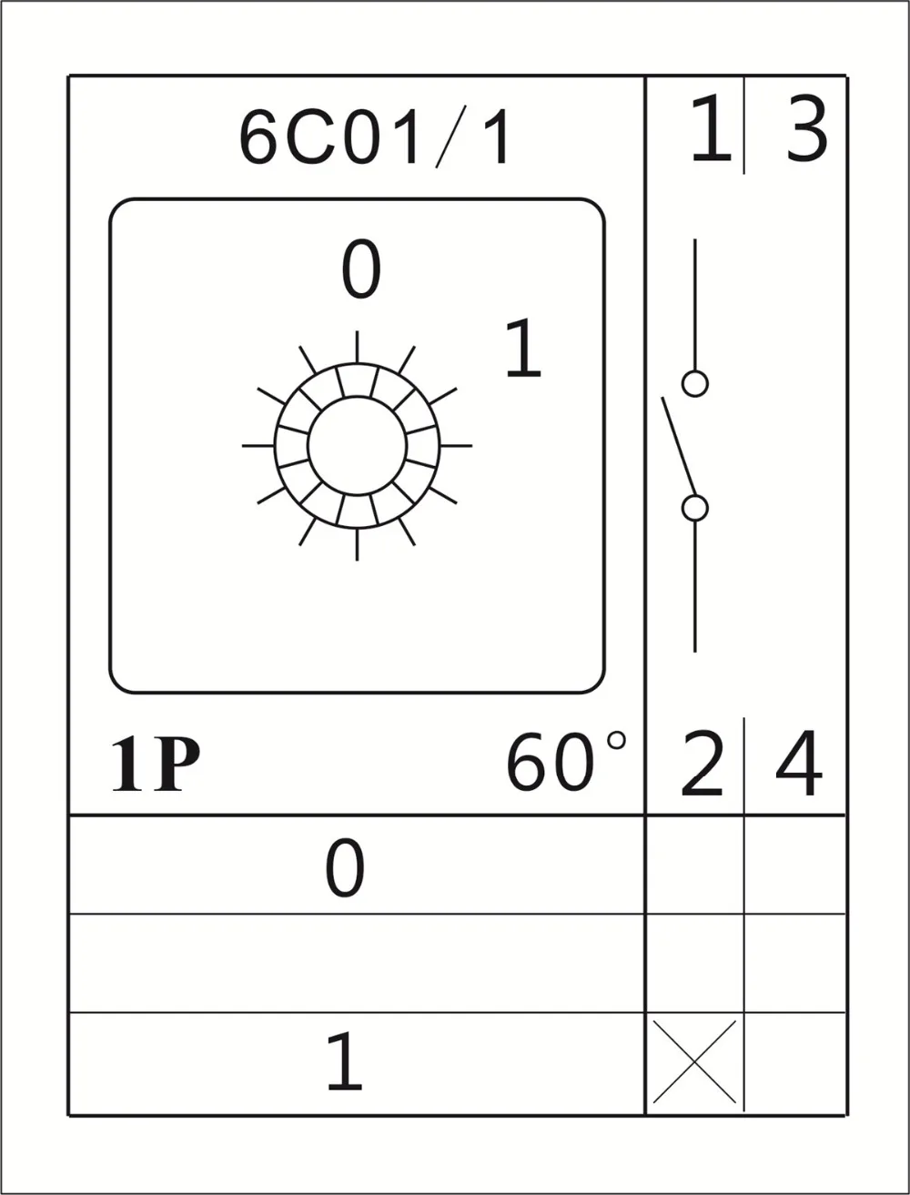 CANSEN LW26 20 CA10 20A поворотный кулачковый переключатель ВКЛ./ВЫКЛ. 1 полюс 2 контакта