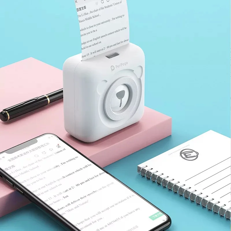 Peripage фото мини bluetooth термопринтер Карманный impressora de fotos portatil телефон беспроводные