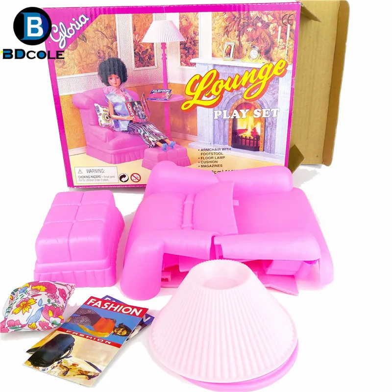 Игровой Набор Lounge Play в гостиную ролевые игрушки для кукольного дома Барби том