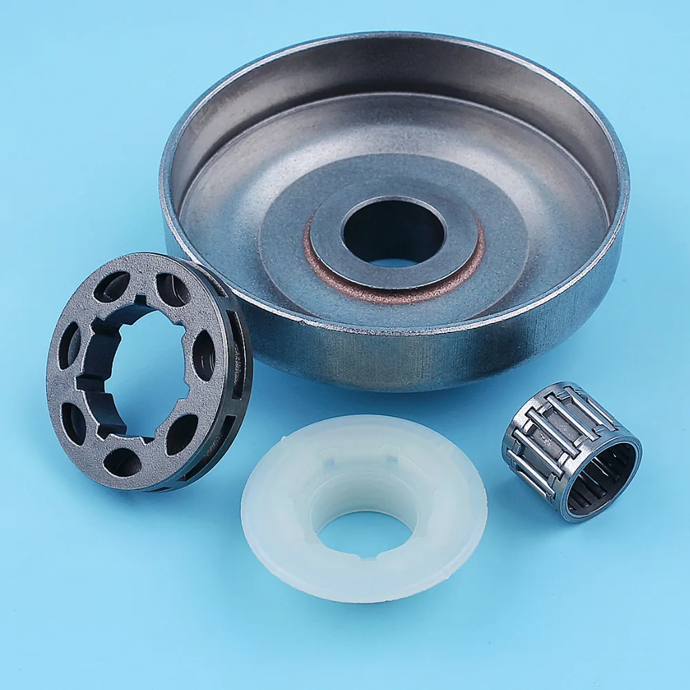 

3/8" Clutch Drum Rim Sprocket Bearing Worm Gear Kit For Husqvarna 445 450 E 445E 450E Chainsaw 7 Tooth Drive Spare Part