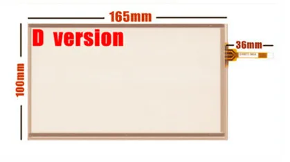 D version Skylarpu 7 Дюймов 165 мм* 100 мм сенсорный Экран для навигации автомобиля DVD, HSD070IDW1 D00 E11 Сенсорный экран планшета Панель Универсальный - Цвет: D version