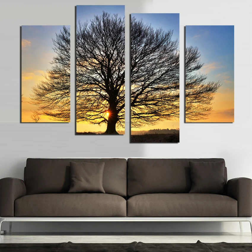 4 шт. настенные картины на холсте без рамки|picture for living room|wall picturescanvas painting |