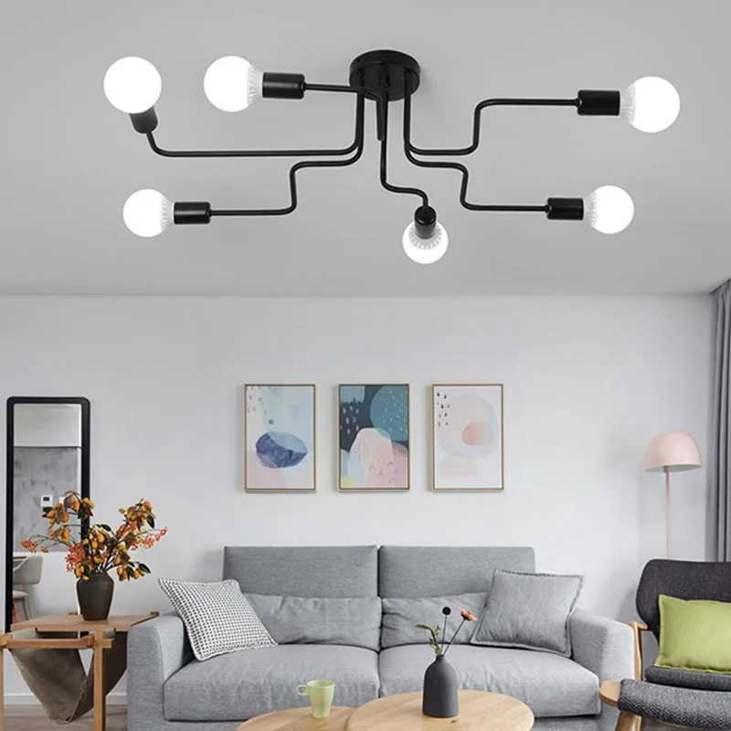 

Industrial Retro Ceiling Lamp Vintage Industrial Loft Nordic Home Lighting Fixture Ceiling Light For Home Ceiling Lighting CA012