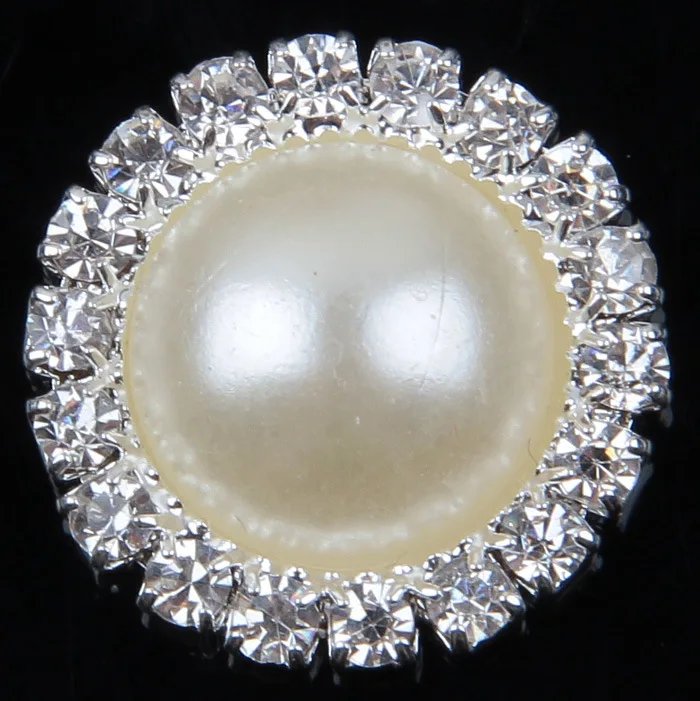 

20pcs/lot Clear Crystal Half Round Pearl Rhinestone Alloy Rhinestones for Hair Accessories hair flowers hair bows z15