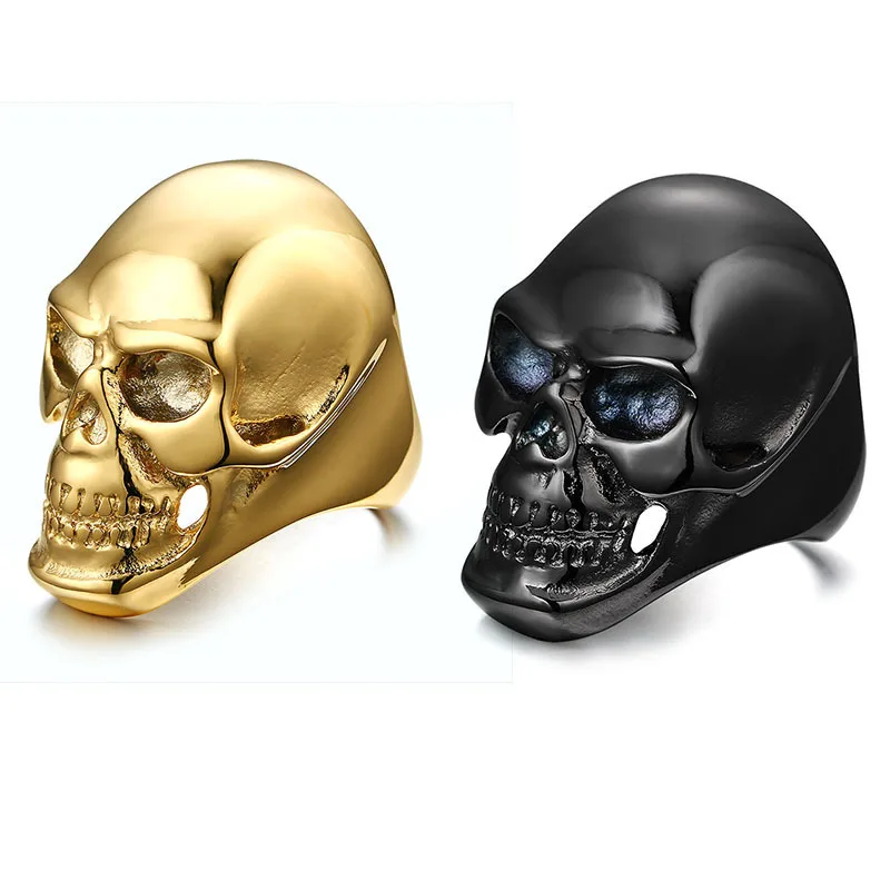 Vnox Big Skull Rings for Men Punk Rock Male Boy Ring Halloween Party Hip-hop Ceremony Jewelry | Украшения и аксессуары