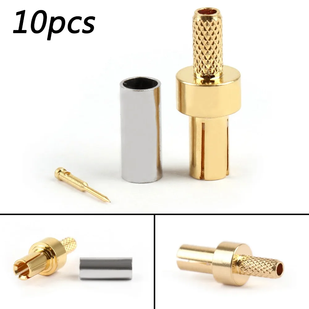 Areyourshop TS9 обжимной штекер RG174 RG316 LMR100 кабель с прямым коннектором 10 шт.