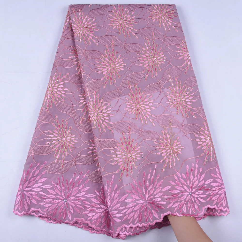 

Newest African Dry Lace Fabric High Quality Swiss Voile Lace In Switzerland Embroiderey Nigerian Lace Fabric For Man SewingA1661