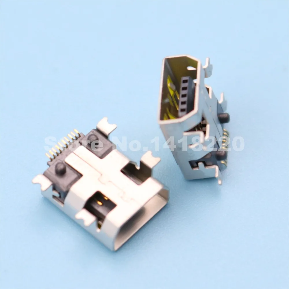 100 шт. мини USB гнездовой 10Pin SMD разъем SMT PCB припой для ремонта|connector for pcb|connector usbconnector