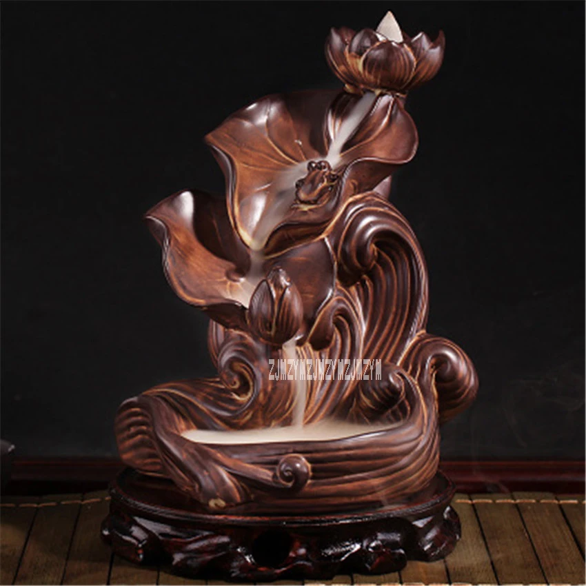 

Chinese Classical Style Lotus Pond Moonlight Backflow Burner DLXL03 Indoor Decoration Home Tea Ceremony Aroma Burner Hot Sale