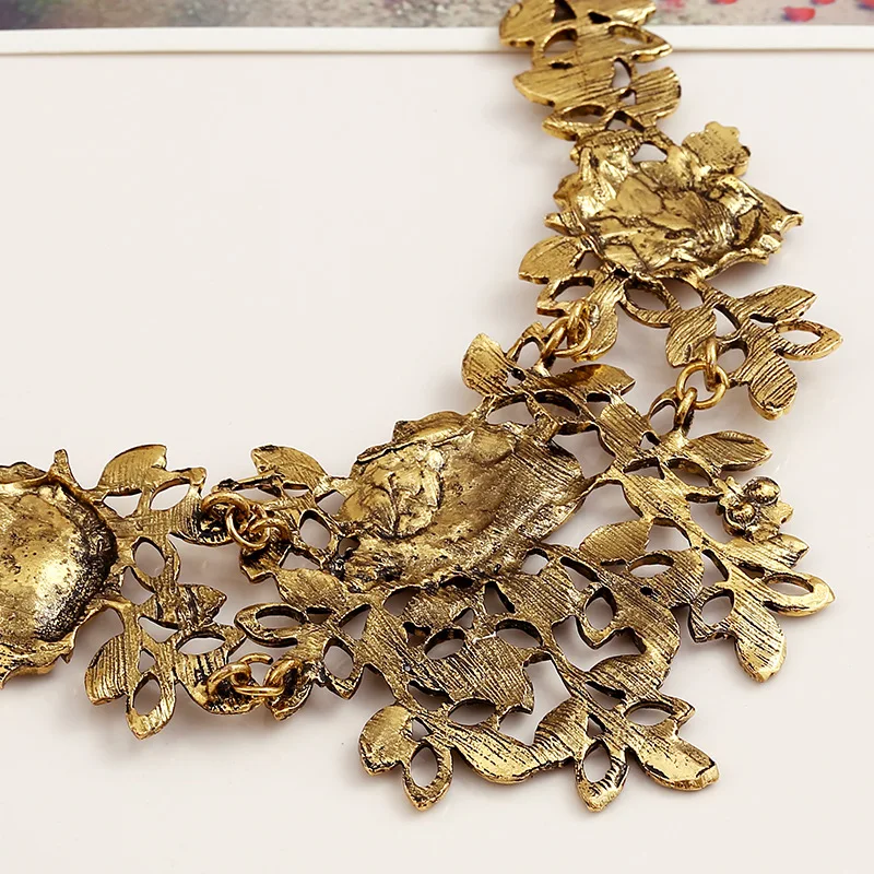 2017 летний стиль мода женщины цветок кулон цепь choker коренастый заявление