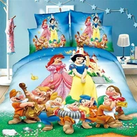snow white and the seven dwarves bedding sets for kids duvet covers twin bed fitted sheets girls home linen single bedspread set