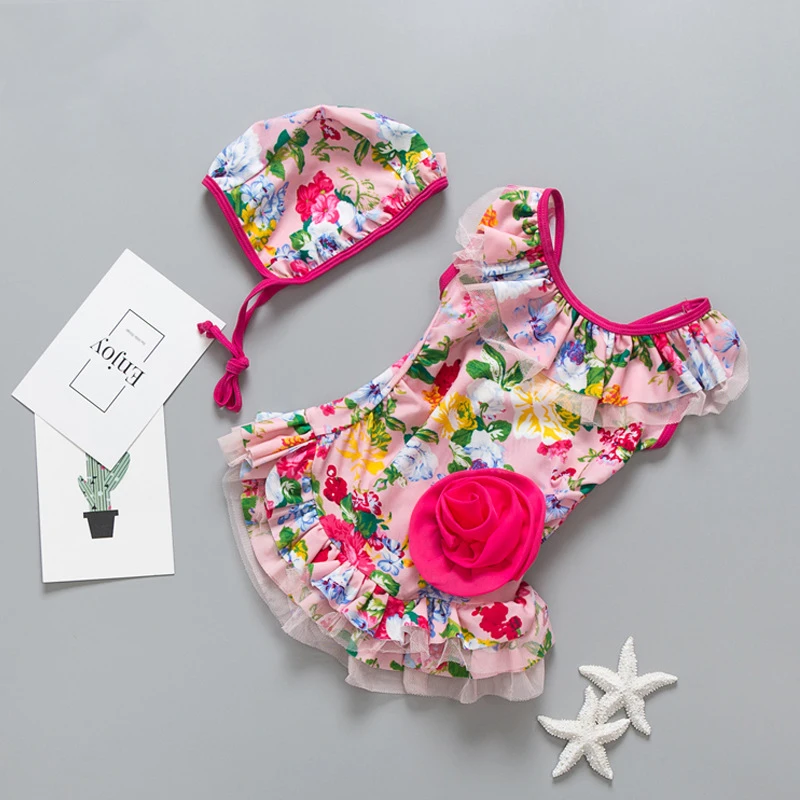 2019 корейский цветочный купальный костюм детский кружевной принцессы для