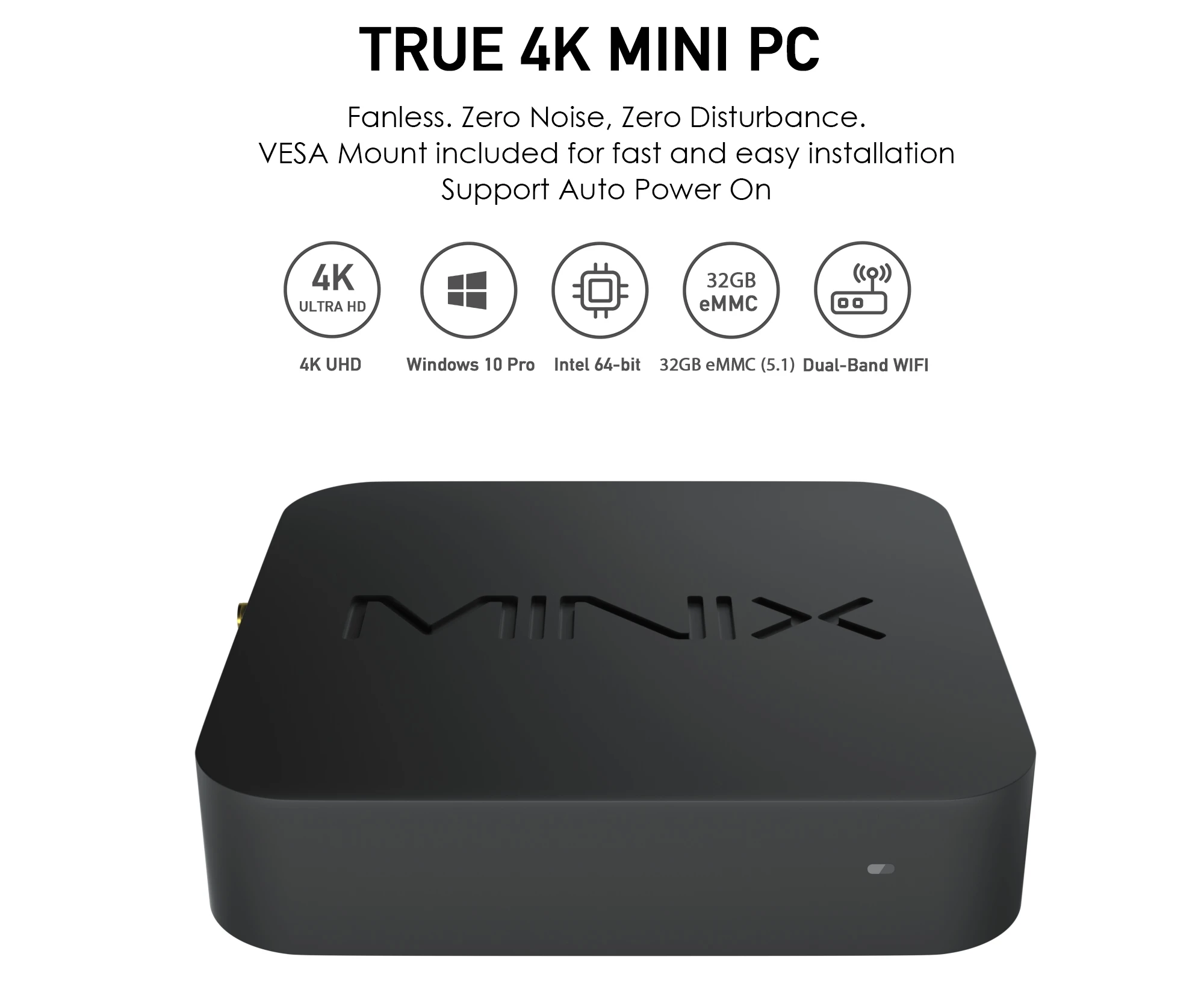 MINIX NEO Z83-4 Pro ТВ приставка официальная Windows 10 Pro мини ПК Intel Atom x5-Z8350 4 ГБ/32 ГБ ac wifi 1000 м LAN HDMI смарт ТВ приставка