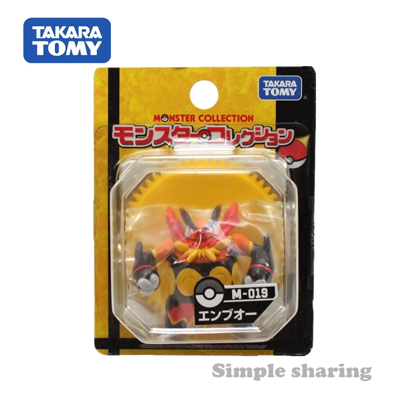 TAKARA TOMY Tomica-конструктор с фигурками из м/ф “Покемон” Enbuoh сайту Emboar коллекционные