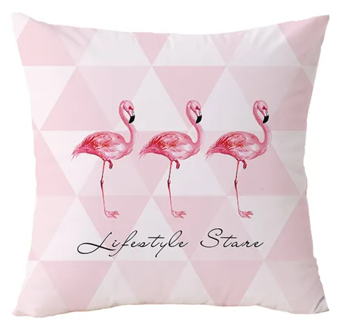 E 45x45cm Розовый фламинго геометрический Чехлы Home Decor бархатное покрытие для подушки для дивана 45*45 см Декоративные подушки "Ананас" Чехол - Цвет: E 45x45cm