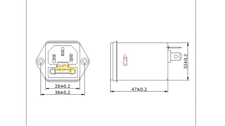 Мощный EMI фильтр CW2A 3A 6A 10A socket T Однофазный AC 220V|emi filter|power emi filteremi power filter |