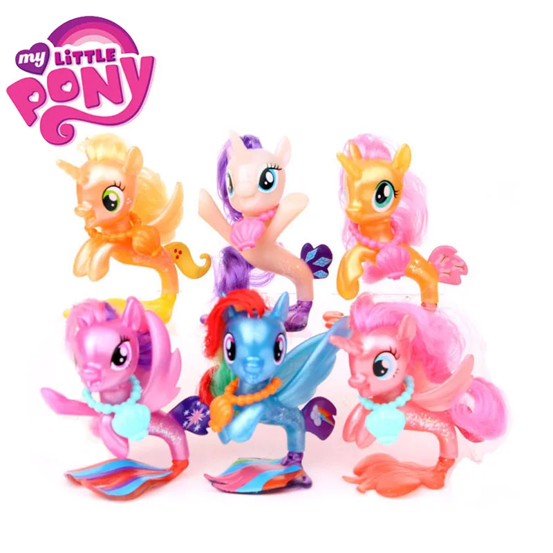 My Little Pony 8 10 см Флаттершай Радуга тире Пинки игрушка пирог морские ПВХ Фигурки