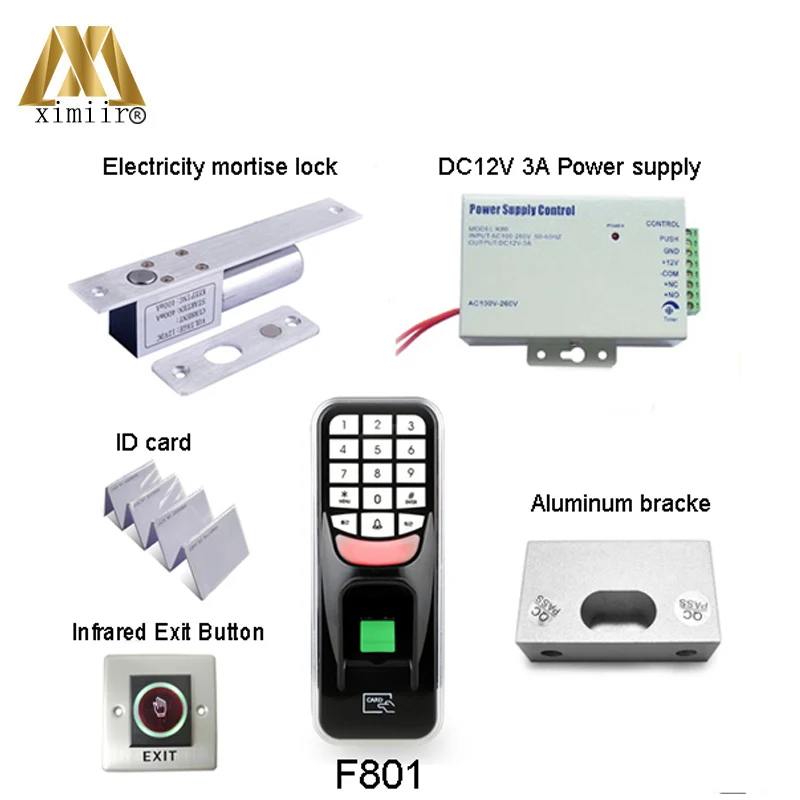 

Biometric Fingerprint Access Controls F801 USB Communications 125KHz RFID Rreads, Time Out Of The Attendance Control System