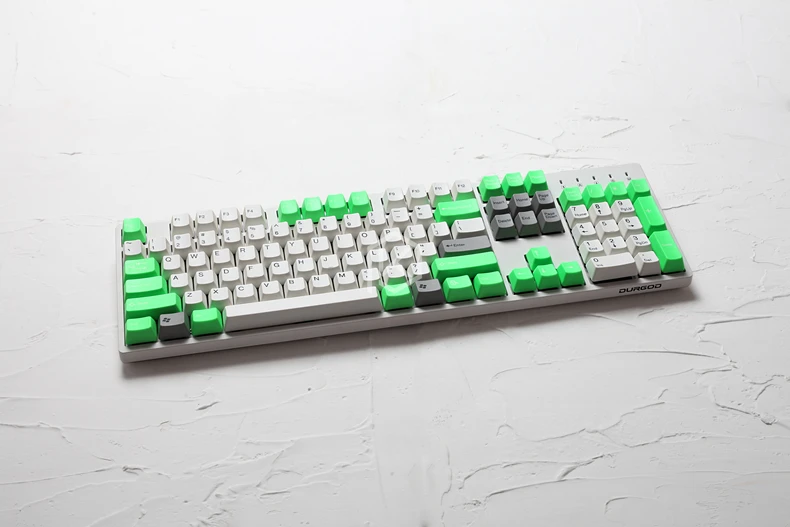 Taihao abs двойные брелки для diy игровой механической клавиатуры цвет розовый wihte зеленый серый для 87 tkl 104 ansi