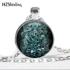 Оригинальная модная новинка подвеска Kraken Cthulhu из кабошона винтажная длинная Серебряная цепочка массивное ожерелье изящные ювелирные изделия HZ1