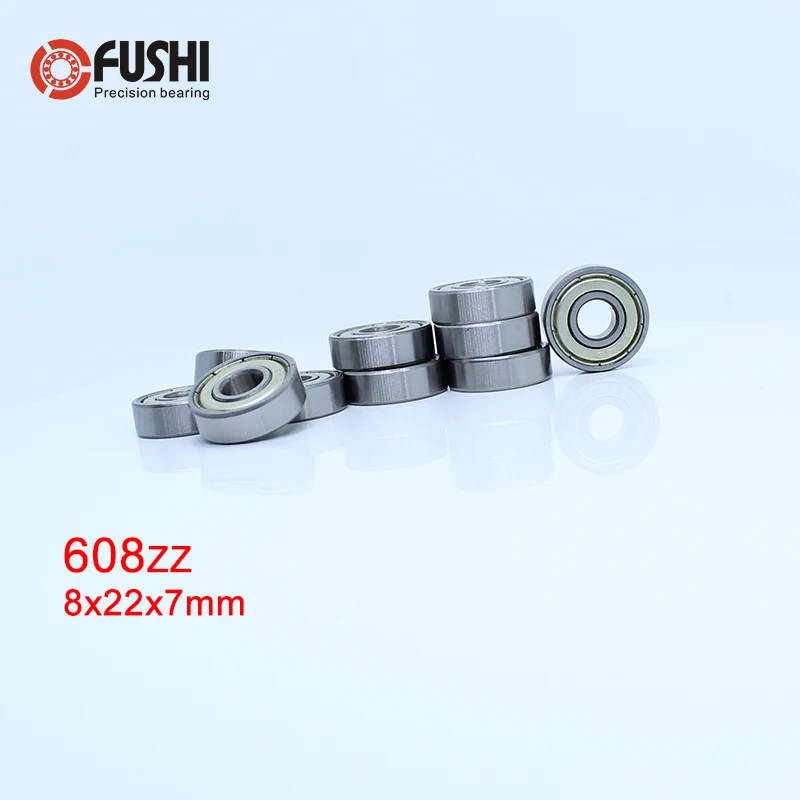 608ZZ подшипник ABEC-1 20 шт 8X22X7 мм миниатюрный 608 ZZ Longboard шарикоподшипники для скейтборда 608-2Z 608Z