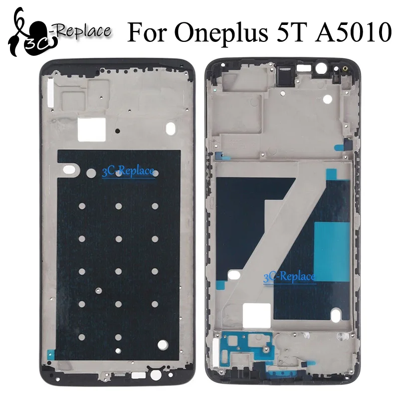 Для Oneplus 5 T 1+ 5 T A5010 Передняя крышка корпуса пластина ЖК-рамка дисплея рамка лицевой панели Передняя рамка(без ЖК-дисплея