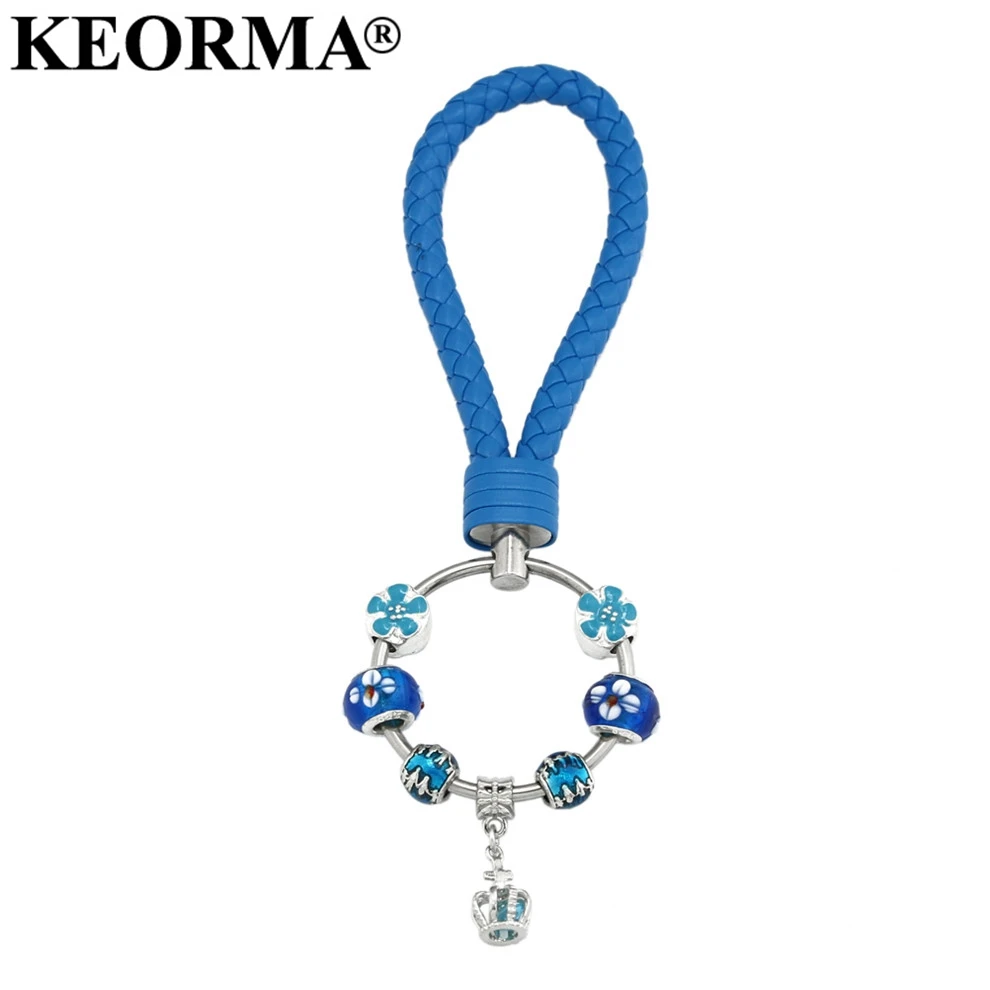 KEORMA распродажа акция 1 шт. брелок модные брелки из искусственной кожи синий цвет с